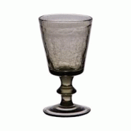 Verre à pied Lussan craquelé 17 cl gris x6 - Rond Verre Table Passion 8.3x8.3 cm - gris verre 3106233020918 Verre à pied Lussan craquelé 17 cl gris x6 - Rond Verre Table Passion 8.3x8.3 cm - gris verre 3106233020918
