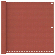 VidaXL Écran de balcon Terre cuite 90x600 cm PEHD Modèle Soleil City Pro - 310951