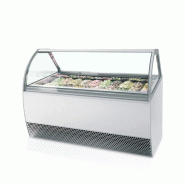 Vitrine congélateur de crème glacée blanc vitre bombé - 1826x1080x1... - PMILLENNIUM LX20_0