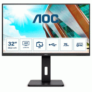 AOC P2 U32P2 écran plat de PC 80 cm (31.5") 3840 x 2160 pixels 4K Ultra HD LED Noir