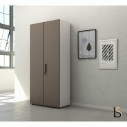 Armoire haute à portes battantes Luxury - Ofitres - Basalto mat_0