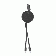 Câble de Charge Extensible Noir - aluminium 5601316090041