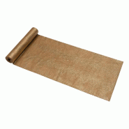 Chemin de table velours Cayman camel imprimé or 28cm x 3m