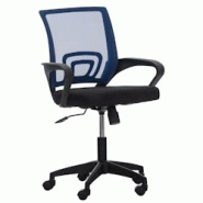 CLP Fauteuil de bureau Auburn en maille avec hauteur réglable et pivotant Bleu - bleu polyester 317871 CLP Fauteuil de bureau Auburn en maille avec hauteur réglable et pivotant Bleu - bleu polyester 317871
