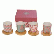 Coffret de 4 tasses expresso Tilly - Décoré Rond Porcelaine Amadeus 6.4x3.4 cm - multicolore porcelaine 3520071974743 Coffret de 4 tasses expresso Tilly - Décoré Rond Porcelaine Amadeus 6.4x3.4 cm - multicolore porcelaine 3520071974743