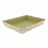 Corbeille carton rectangle Herbier 36x27 - Corbeille carton rectangle Herbier 36x27 -
