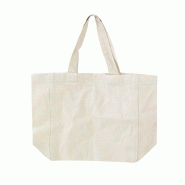 ECOLOMIQUE - 10 Pcs - Sac Lunch en coton 250x100mm H250mm - beige textile 294COLUNCH2510