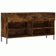 Helloshop26 - Banc à chaussures bottes commode étagère meuble entrée rangement 102 x 35 x 55 cm bois d'ingénierie marron 02_0022912 - marron Bois