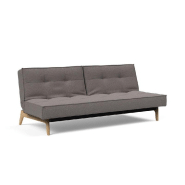 INNOVATION LIVING  CANAPÉ CONVERTIBLE SPLITBACK  EIK 115*200 CM TISSU MIXED DANCE GREY