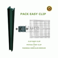 Pack prêt a poser easy clip [poteaux+panneaux+clips]