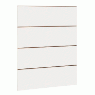 Panneau rainuré R30 L90xP120cm épaisseur 18mm - blanc 9003