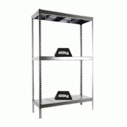 PROREGAL Étagère pour charges lourdes BIG METAL YETI THREE | HxLxP 200x150x75cm | Charge du compartiment 400kg | Galvanisé - gris métal PR_RS22-16 PROREGAL Étagère pour charges lourdes BIG METAL YETI THREE | HxLxP 200x150x75cm | Charge du compartiment 400kg | Galvanisé - gris métal PR_RS22-16