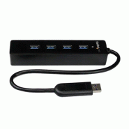 StarTech Hub USB 3.0 portable à  4 ports avec cble intégré