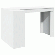 VidaXL Bureau blanc 123,5x73,5x75 cm bois d'ingénierie Modèle Orion Master Chic - 847982
