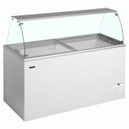 Vitrine glacier négative capacité 12 bacs de 5 l -23 à -16 °c 1544 ... - ida500-w1+