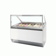 Vitrine ventilée pour glace en bac Blanc - 160 L | Tefcold - MILLENNIUMST16