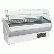 Comptoir d'exposition vitrage droit blanc froid statique tempé... - PBE250