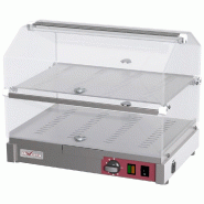 Diamond - Vitrine chauffante à poser, 2 étages L500mm - réf. WR-EVC2-65 - gris inox AKS-WR-EVC2-65 Diamond - Vitrine chauffante à poser, 2 étages L500mm - réf. WR-EVC2-65 - gris inox AKS-WR-EVC2-65