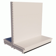 Gondole centrale basse - Hauteur 1600 mm, longueur 1000 ou 1330 mm, profondeur 300, 400 ou 500 mm - Normes TUV - Fabrication européenne_0