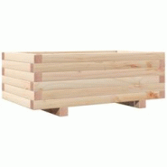 Helloshop26 - Jardinière bac lit surélevé plantes fleurs terrasse jardin 70 x 40 x 26,5 cm bois de pin massif marron 02_0037774 - 3000213957518 Helloshop26 - Jardinière bac lit surélevé plantes fleurs terrasse jardin 70 x 40 x 26,5 cm bois de pin massif marron 02_0037774 - 3000213957518