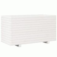 Helloshop26 - Jardinière bac lit surélevé plantes fleurs terrasse jardin 90 x 40 x 49,5 cm bois de pin massif blanc 02_0037987 - 3000217647576 Helloshop26 - Jardinière bac lit surélevé plantes fleurs terrasse jardin 90 x 40 x 49,5 cm bois de pin massif blanc 02_0037987 - 3000217647576