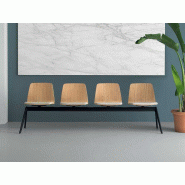 Chaises sur poutre 4 places Varya Bois/Wood Chaises sur poutre 4 places Varya Bois/Wood