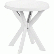 PROGARDEN Table blanche Don Tondo D.70 - blanc matière synthétique 8009271904002