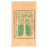 Sachet de crème à raser feel green kraft naturel 5ml 8x4,5cm par 2000