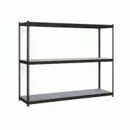 SimonRack Rayonnage industriel, 2000x1500x750 mm, 400 kg au point de flexion, 3 étagères métalliques, rayonnage garage, Anthracite/Galvanisé- Ecof
