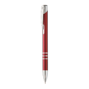 Stylo à bille en aluminium - encre bleue - couleur bordeaux - poids 14g Stylo à bille en aluminium - encre bleue - couleur bordeaux - poids 14g