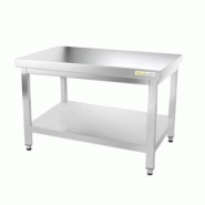 Table de travail en inox soubassement 1200 x 600 mm PREMIUM / GOLDINOX - inox 3701770803170 Table de travail en inox soubassement 1200 x 600 mm PREMIUM / GOLDINOX - inox 3701770803170
