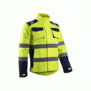 Veste - hibana - 60% co/40% pes 270g/m2 + stretch - jaune hv/marine - COVERGUARD | 5hbj160_0