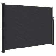 VidaXL Auvent latéral rétractable noir 140x600 cm Modèle Horizon Prestige - 4004504