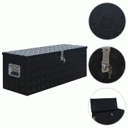 Vidaxl boîte en aluminium 1085x370x400 mm noir 144846