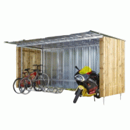 Abri Multi-Usage - Tôle galvanisée et Bois Sapin - 4m x 2,25m_0