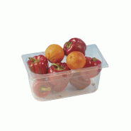 Bac GN en polypropylène, GN 1/4 h 100 mm 265x162x100 mm - VIRTUS - 0615402085045