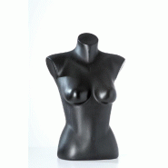 Buste à poser femme noir H60cm - Polypropylène - Prêt-à-porter féminin et merchandising visuel