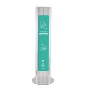 Collecteur tube de dentifrices, capacité : 30 litres, matériau : tube en polycarbonate