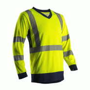 COVERGUARD SUNO T-shirt de travail manches longues haute visibilité SUNO - Jaune Fluo L - 48/50 - L jaune multi-matériau 5450564024342