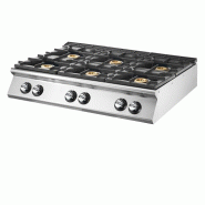 Cuisinière gaz à poser 6 brûleurs puissance 25,8 kw - raccord 1/2 - PVS70120PCGT