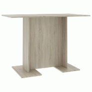 Décoshop26 - Table de salle à manger design moderne 110  x  60  x  75 cm aggloméré couleur chêne DEC036637 - 3000261321675
