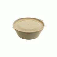 ECOLOMIQUE - 100 Pcs - Bol PP Reemp beige avec couvercle - 180 ml, Ø 102 mm, Hauteur: 36 mm - ECO294REPOT6 - beige plastique ECO294REPOT6 ECOLOMIQUE - 100 Pcs - Bol PP Reemp beige avec couvercle - 180 ml, Ø 102 mm, Hauteur: 36 mm - ECO294REPOT6 - beige plastique ECO294REPOT6