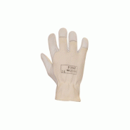 GANTS de manutention FLEUR D'AGNEAU dos toile gris claire