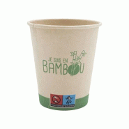 Gobelet Bio Je suis en bambou - 25cl - x1000 - PUBLIEMBAL - marron 3434030024670