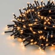 Guirlande lumineuse 70M 1000 miniLED ambré 8 fonctions d'animation câble vert 30V Lotti - 8024199040229