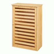 Helloshop26 - Armoire étagère meuble de rangement 55 x 37 x 16 cm murale de salle de bain bambou naturel 03_0008892 - Bambou 3000224398584