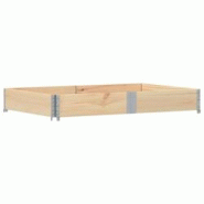 Helloshop26 - Jardinière bac lit surélevé plantes fleurs terrasse jardin 150 x 100 cm bois de pin massif marron 02_0037415 - 3000213866506 Helloshop26 - Jardinière bac lit surélevé plantes fleurs terrasse jardin 150 x 100 cm bois de pin massif marron 02_0037415 - 3000213866506