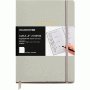 MIQUELRIUS Carnet Bullet Journal A5, 192p./96 feuilles papier 100 g/m², couv. Grise, dot grid - 8422593081488