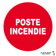 Panneaux rigides ronds 300 mm prévention incendie - PNRPSC-NV04/PSTI_0