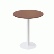 RestooTab - Table Rome blanc Ø70cm rosso jaipur fenix - rouge Bois manufacturé TB-ROM1-R70M-ROSS.J